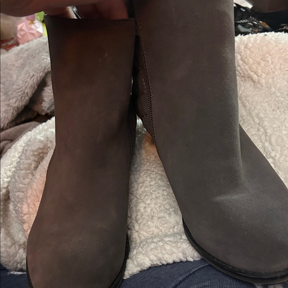 White Mountain Dark Gray Ankle Booties - Picture 1 of 5